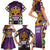 King Mask Mardi Gras Family Matching Short Sleeve Bodycon Dress and Hawaiian Shirt Let's Party Beadeds With Fleur De Lis - Wonder Print Shop