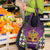 King Mask Mardi Gras Grocery Bag Let's Party Beadeds With Fleur De Lis