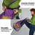 King Mask Mardi Gras Grocery Bag Let's Party Beadeds With Fleur De Lis
