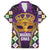 King Mask Mardi Gras Hawaiian Shirt Let's Party Beadeds With Fleur De Lis - Wonder Print Shop