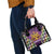 King Mask Mardi Gras Shoulder Handbag Let's Party Beadeds With Fleur De Lis