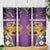 King Mask Mardi Gras Skinny Tumbler Let's Party Beadeds With Fleur De Lis - Wonder Print Shop