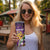 King Mask Mardi Gras Skinny Tumbler Let's Party Beadeds With Fleur De Lis - Wonder Print Shop