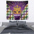 King Mask Mardi Gras Tapestry Let's Party Beadeds With Fleur De Lis - Wonder Print Shop