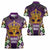 King Mask Mardi Gras Women Polo Shirt Let's Party Beadeds With Fleur De Lis - Wonder Print Shop
