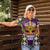 King Mask Mardi Gras Women Polo Shirt Let's Party Beadeds With Fleur De Lis - Wonder Print Shop