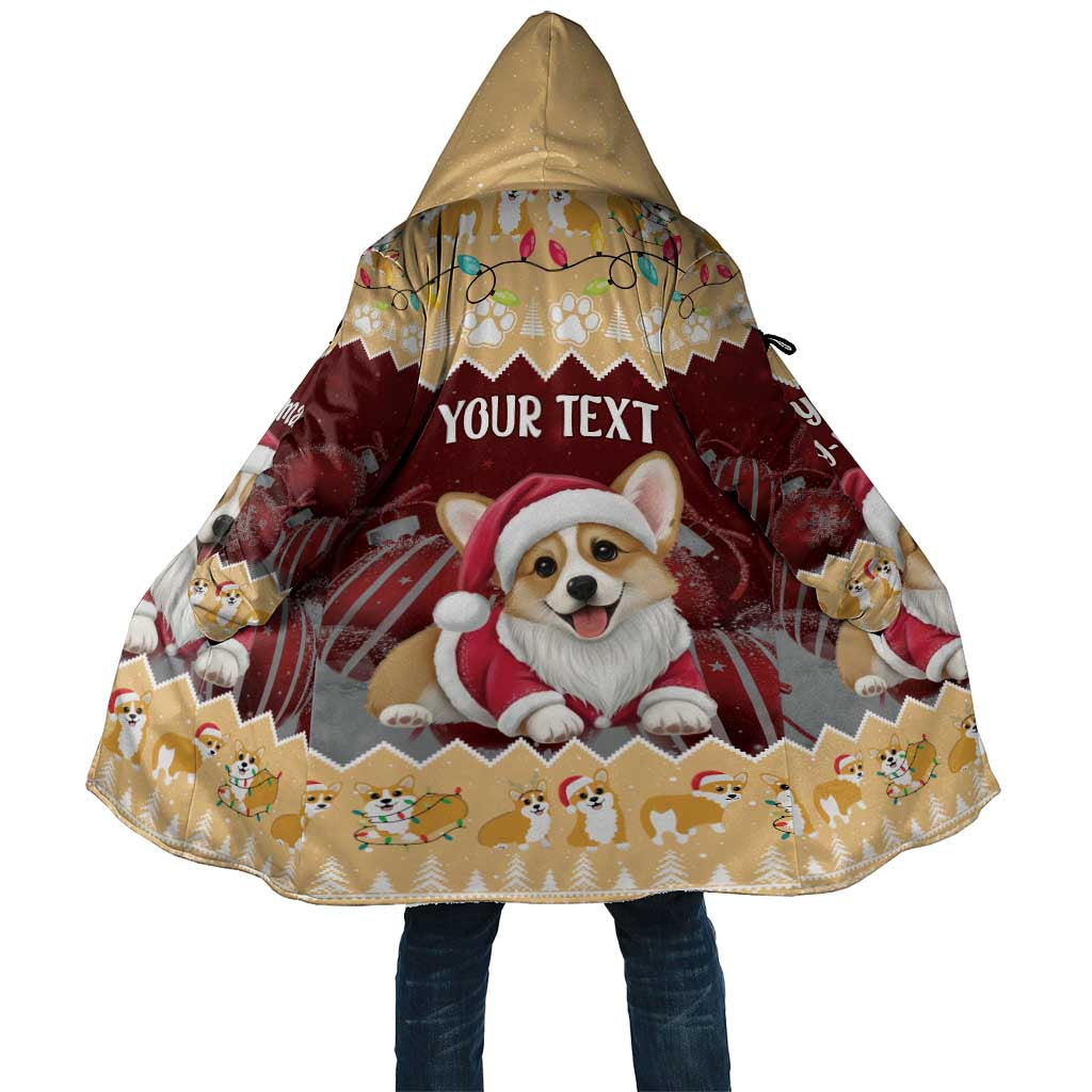 Personalised Wales Corgi Christmas Cloak Merry Corg-mas Yellow Color - Wonder Print Shop