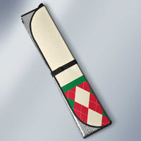 Wales Corgi Christmas Auto Sun Shade Seamless Cute Dog Argyle Pattern - Wonder Print Shop