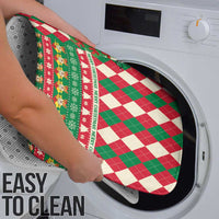Wales Corgi Christmas Bathroom Set Seamless Cute Dog Argyle Pattern - Wonder Print Shop
