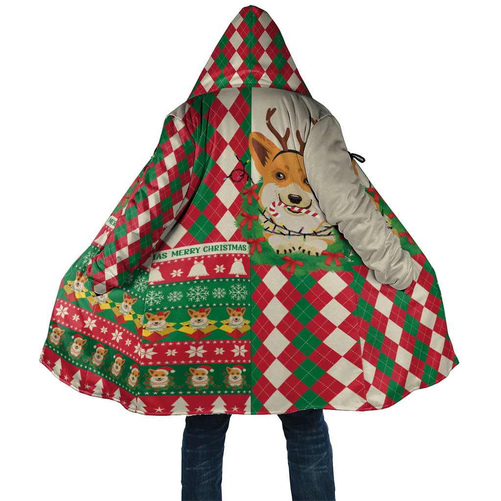 Wales Corgi Christmas Cloak Seamless Cute Dog Argyle Pattern - Wonder Print Shop