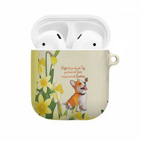 Wales Corgi and Daffodil AirPods Case Welsh Dog Lovers - Wonder Print Shop