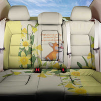 Wales Corgi and Daffodil Back Car Seat Cover Welsh Dog Lovers - Wonder Print Shop