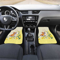 Personalised Wales Corgi and Daffodil Car Mats Welsh Dog Lovers - Wonder Print Shop