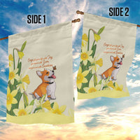 Wales Corgi and Daffodil Garden Flag Welsh Dog Lovers - Wonder Print Shop