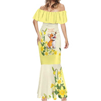 Personalised Wales Corgi and Daffodil Mermaid Dress Welsh Dog Lovers - Wonder Print Shop