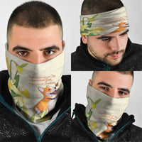 Wales Corgi and Daffodil Neck Gaiter Welsh Dog Lovers - Wonder Print Shop