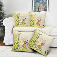 Wales Corgi and Daffodil Pillow Cover Welsh Dog Lovers - Wonder Print Shop