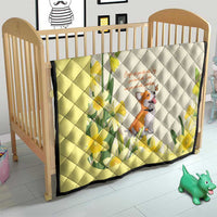 Wales Corgi and Daffodil Quilt Welsh Dog Lovers - Wonder Print Shop