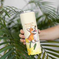 Personalised Wales Corgi and Daffodil Skinny Tumbler Welsh Dog Lovers - Wonder Print Shop
