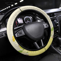 Wales Corgi and Daffodil Steering Wheel Cover Welsh Dog Lovers - Wonder Print Shop