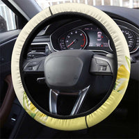 Wales Corgi and Daffodil Steering Wheel Cover Welsh Dog Lovers - Wonder Print Shop
