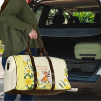 Wales Corgi and Daffodil Travel Bag Welsh Dog Lovers - Wonder Print Shop