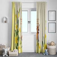 Wales Corgi and Daffodil Window Curtain Welsh Dog Lovers - Wonder Print Shop