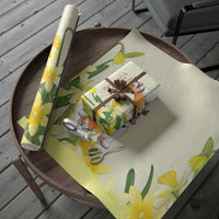 Wales Corgi and Daffodil Wrapping Paper Welsh Dog Lovers - Wonder Print Shop