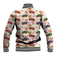 Wales Corgi Christmas Baseball Jacket Nadolig Llawen Welsh Dog Seamless Vibes - Wonder Print Shop