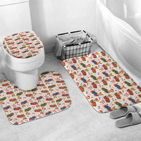 Wales Corgi Christmas Bathroom Set Nadolig Llawen Welsh Dog Seamless Vibes - Wonder Print Shop