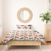 Wales Corgi Christmas Bedding Set Nadolig Llawen Welsh Dog Seamless Vibes - Wonder Print Shop