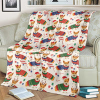 Wales Corgi Christmas Blanket Nadolig Llawen Welsh Dog Seamless Vibes - Wonder Print Shop