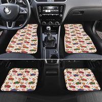 Wales Corgi Christmas Car Mats Nadolig Llawen Welsh Dog Seamless Vibes - Wonder Print Shop