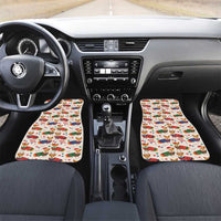 Wales Corgi Christmas Car Mats Nadolig Llawen Welsh Dog Seamless Vibes - Wonder Print Shop