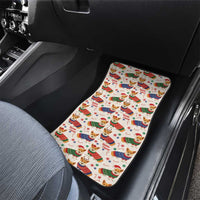 Wales Corgi Christmas Car Mats Nadolig Llawen Welsh Dog Seamless Vibes - Wonder Print Shop