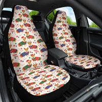 Wales Corgi Christmas Car Seat Cover Nadolig Llawen Welsh Dog Seamless Vibes - Wonder Print Shop