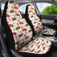 Wales Corgi Christmas Car Seat Cover Nadolig Llawen Welsh Dog Seamless Vibes - Wonder Print Shop