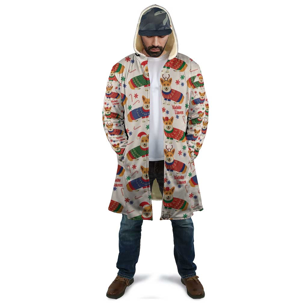 Wales Corgi Christmas Cloak Nadolig Llawen Welsh Dog Seamless Vibes - Wonder Print Shop