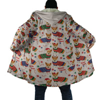 Wales Corgi Christmas Cloak Nadolig Llawen Welsh Dog Seamless Vibes - Wonder Print Shop