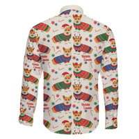 Wales Corgi Christmas Family Matching Mermaid Dress and Hawaiian Shirt Nadolig Llawen Welsh Dog Seamless Vibes - Wonder Print Shop