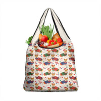 Wales Corgi Christmas Grocery Bag Nadolig Llawen Welsh Dog Seamless Vibes - Wonder Print Shop