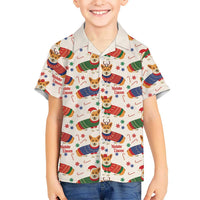 Wales Corgi Christmas Hawaiian Shirt Nadolig Llawen Welsh Dog Seamless Vibes - Wonder Print Shop
