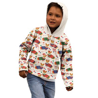 Wales Corgi Christmas Kid Hoodie Nadolig Llawen Welsh Dog Seamless Vibes - Wonder Print Shop