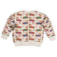 Wales Corgi Christmas Kid Ugly Christmas Sweater Nadolig Llawen Welsh Dog Seamless Vibes - Wonder Print Shop