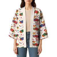 Wales Corgi Christmas Kimono Nadolig Llawen Welsh Dog Seamless Vibes - Wonder Print Shop