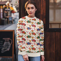 Wales Corgi Christmas Ugly Christmas Sweater Nadolig Llawen Welsh Dog Seamless Vibes - Wonder Print Shop