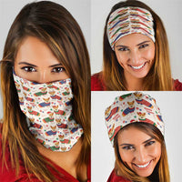Wales Corgi Christmas Neck Gaiter Nadolig Llawen Welsh Dog Seamless Vibes - Wonder Print Shop