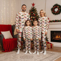 Wales Corgi Christmas Pajama Set Nadolig Llawen Welsh Dog Seamless Vibes - Wonder Print Shop