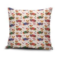 Wales Corgi Christmas Pillow Cover Nadolig Llawen Welsh Dog Seamless Vibes - Wonder Print Shop