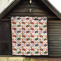 Wales Corgi Christmas Quilt Nadolig Llawen Welsh Dog Seamless Vibes - Wonder Print Shop